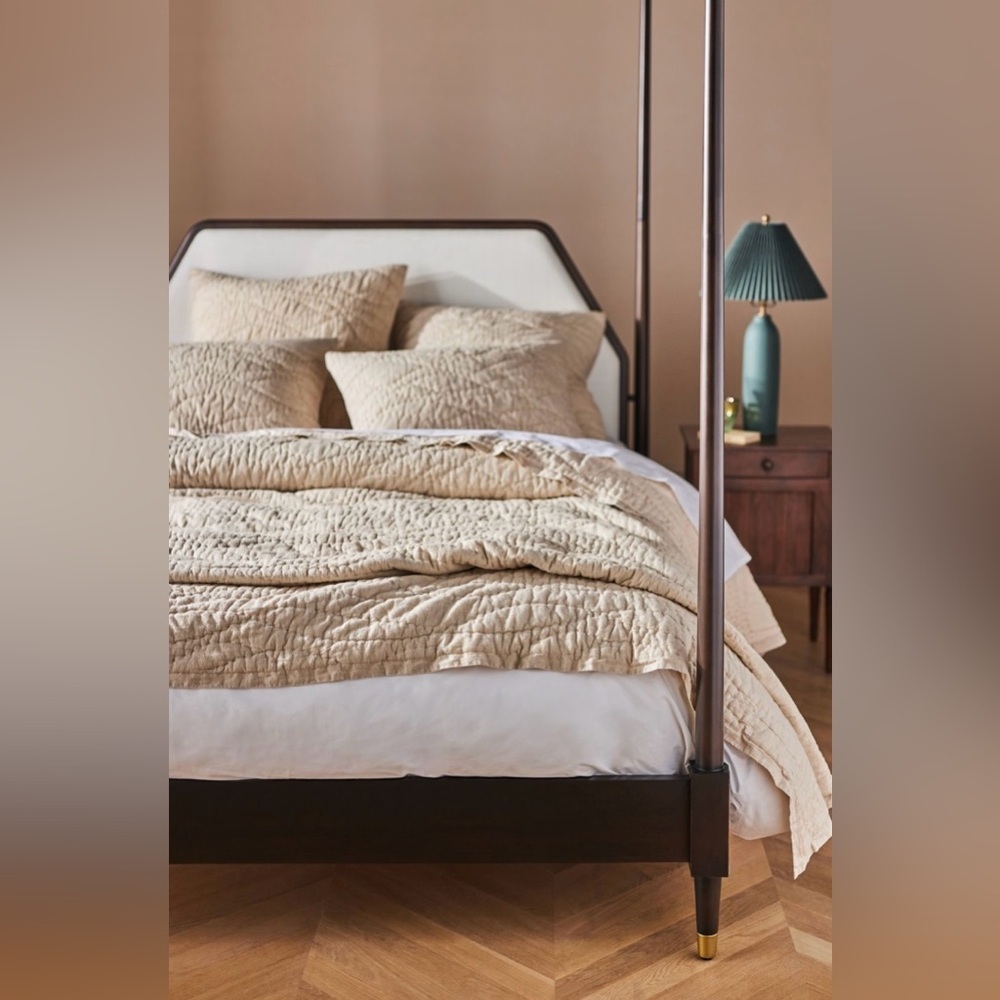 Anthropologie Alora Cotton Cashmere Quilt Size Cal King NWT